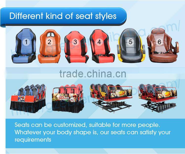 electric/hydraulic 6dof platform 7d mobile cinema 9d truck mobile cinema