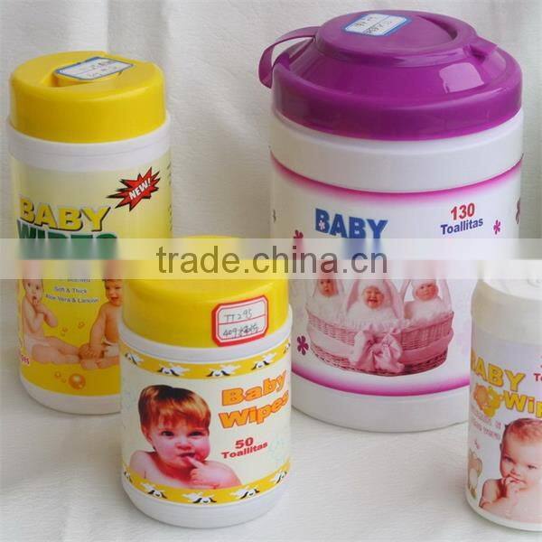 baby cloth wipes, canister/tube/can pack