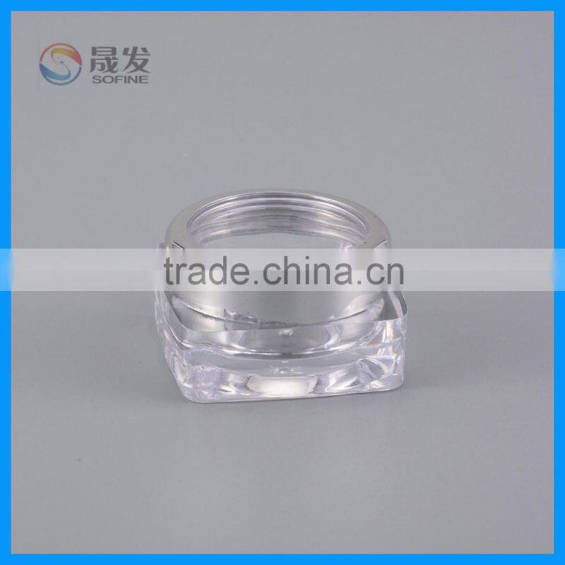 Clear san small cosmetic jar