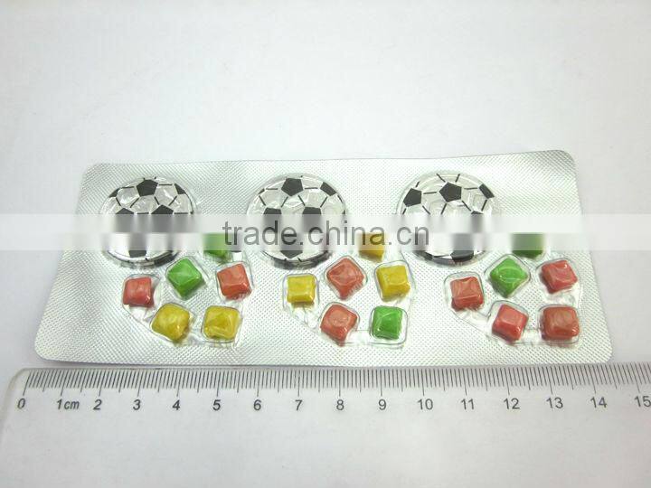 Football Coin And Small Squar Bubble Gum