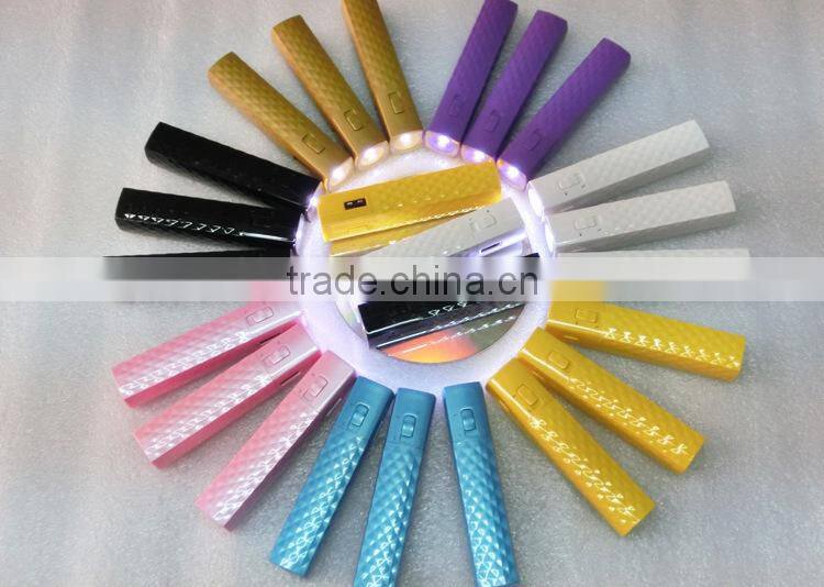 new design mobile power bank 2600mAh remote shutter mini power bank