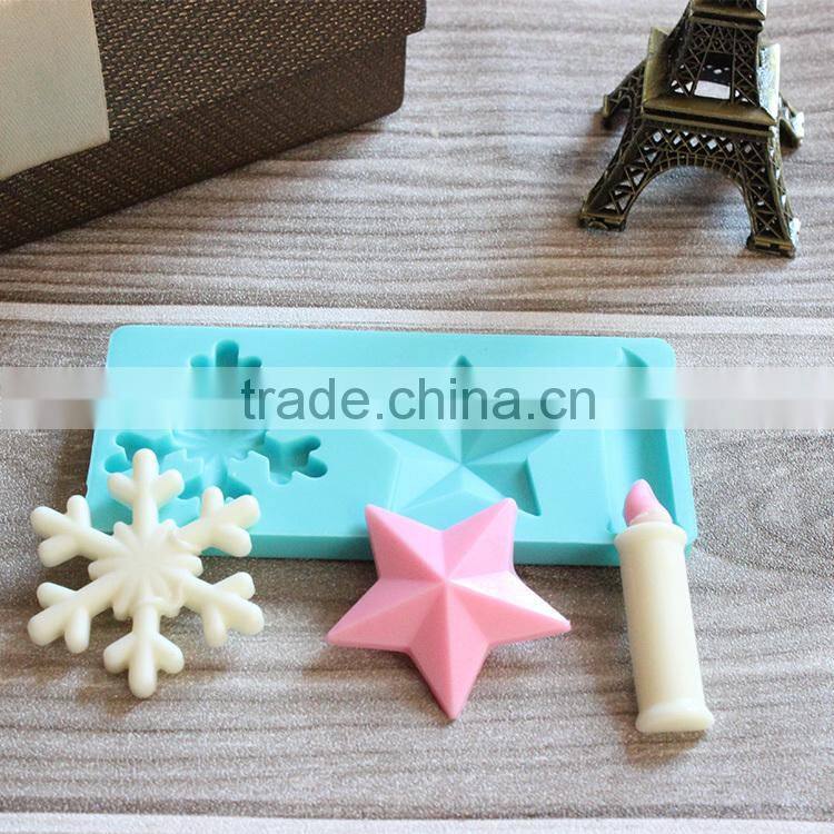 2015 New Hot Selling Christmas Decoration Silicone Cake Baking Mould