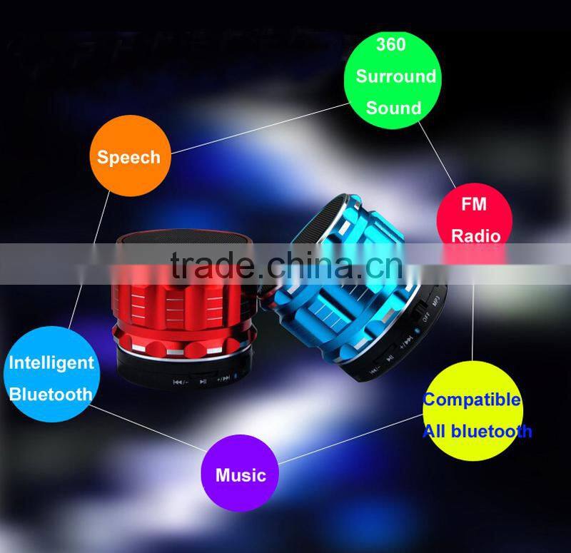 New Arrive S28 Metal Mini Stereo Portable Handfree Bluetooth Speaker Mic+TF Card Slot Wireless Speakers 5 Colors JL*DA1073#C8*50