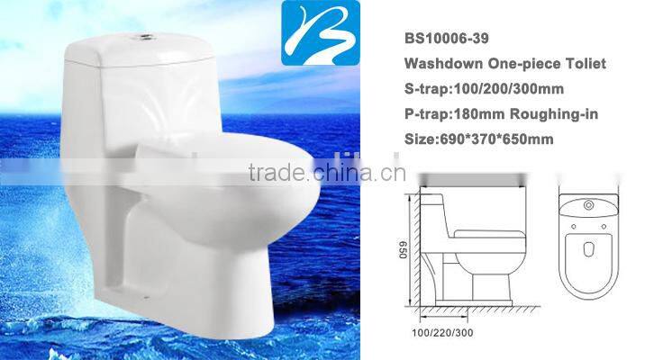 New Style hotel supply ceramic toilet wc sizes