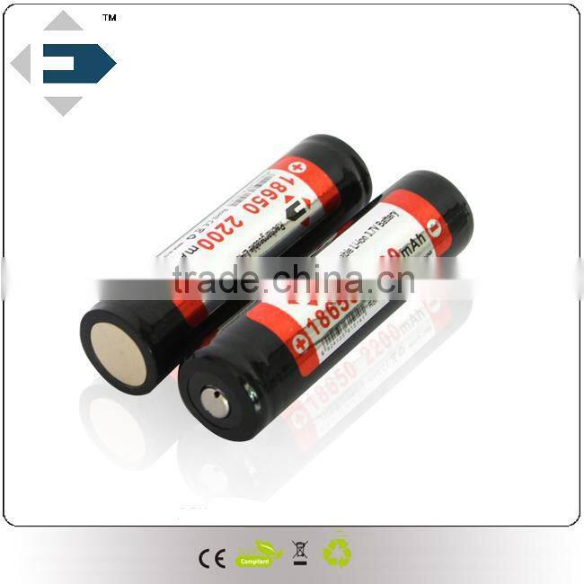 Rechargeable intelligentize Protected EFAN 18650 battery with IC 3100 mAh