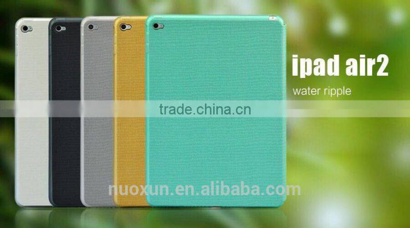 Soft tpu bumper tablet cover for iPad Air 2 case,tpu+pu leather phone case