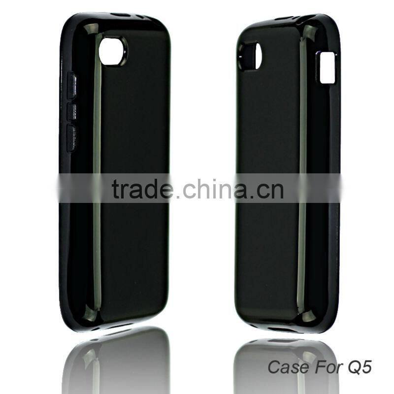 Good quality tpu mobil phone case design/accessories for Blackberry Q5