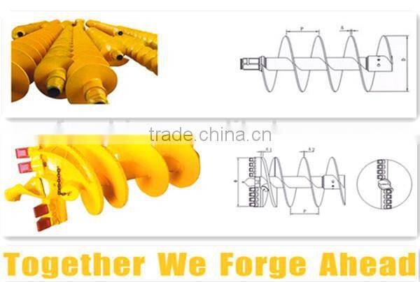 drilling auger with double start head ,customized cutting tooth,hot sales