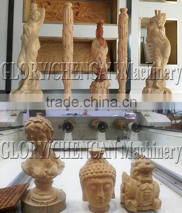 chencan 4 axis 3d cnc router for wood carving