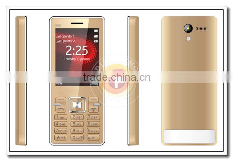 Best Selling 2.8INCH Dual SIM Card Quad Band GPRS GSM Camera Telefonos Celulares A505