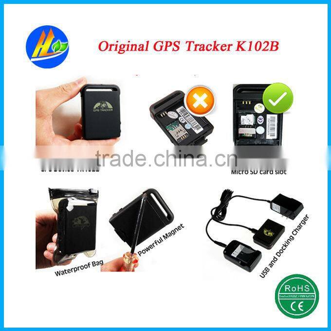 Hot sale mini personal gps tk102b with SOS and movement alarm