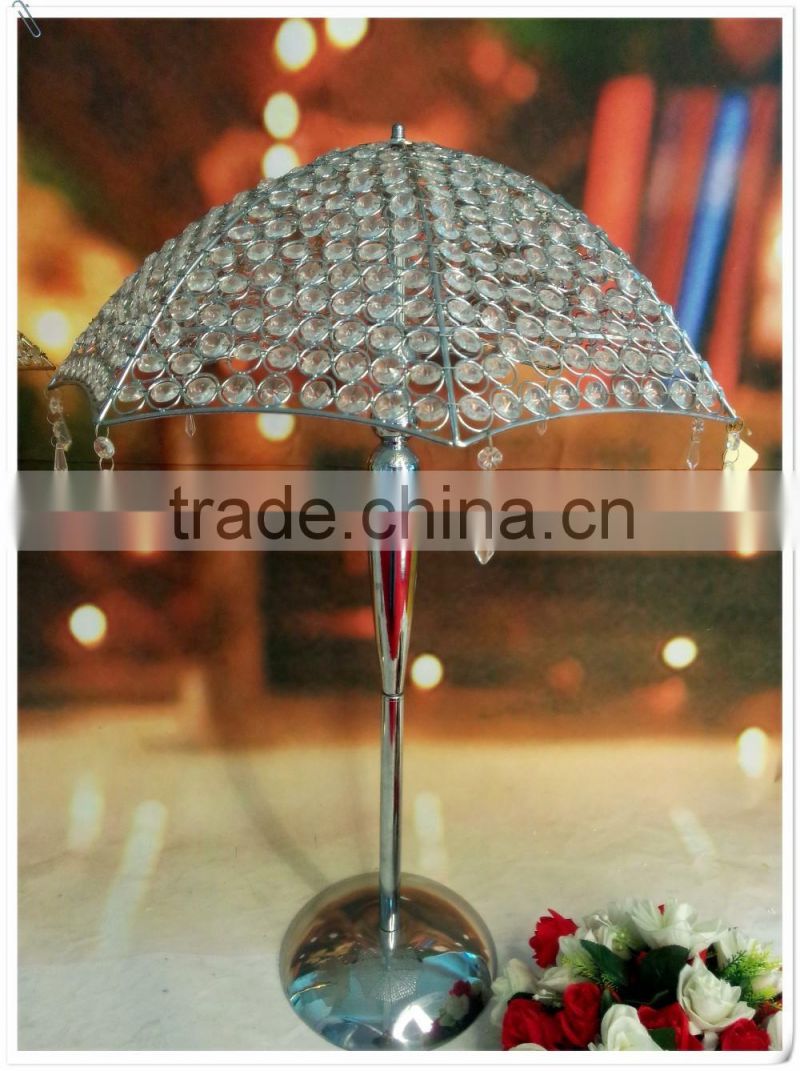 crystal gold umbrella wedding decoration leadroad or wedding stage centerpieces