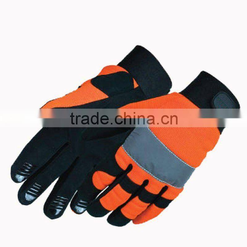 Warrior HiVis Mechanic Gloves