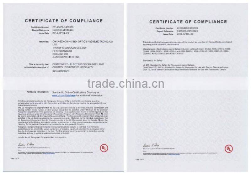 300W China style LVD energy saving induction circular tube with ballast