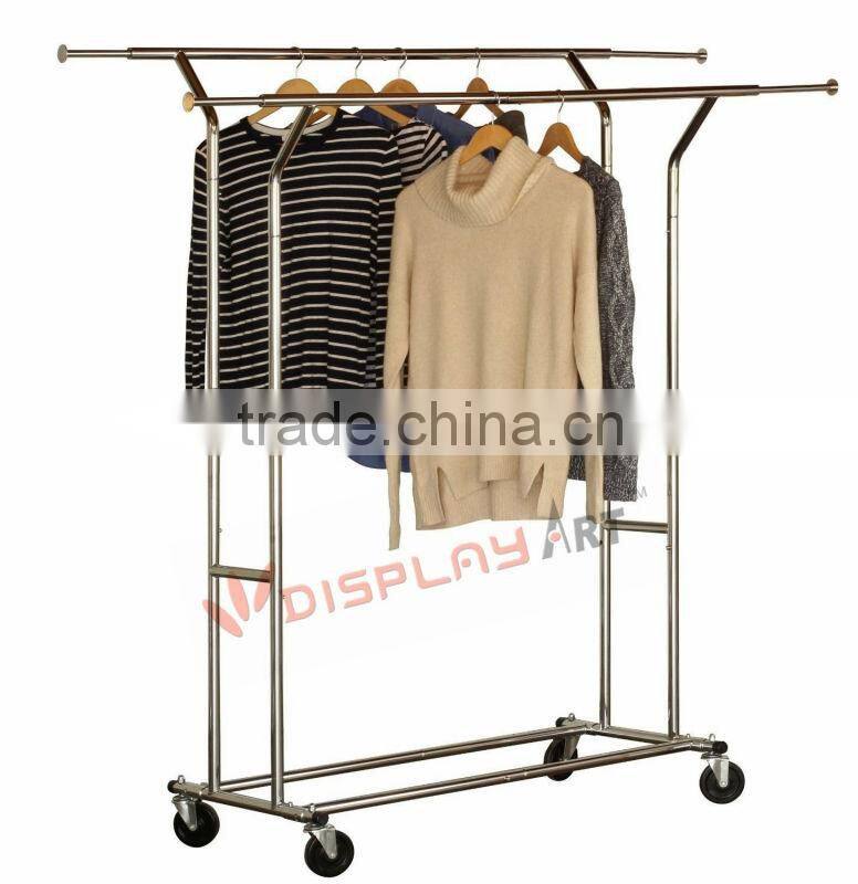 Elegant Spiral Garment Rack for display