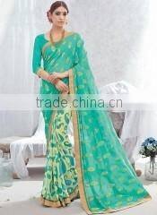 Sweet Red Viscose Georgette Saree/indian designers saree online shopping