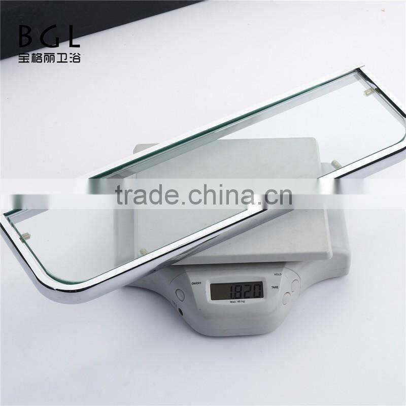 2016News Bathroom accessories hardware items brass series glass shelf