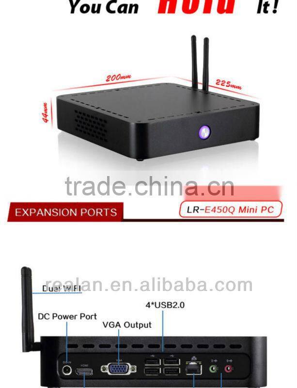 Realan LR-E450Q newest mini itx case mini computer