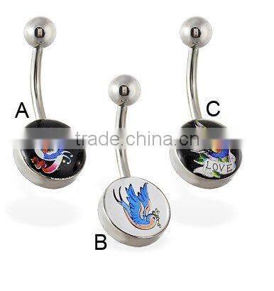acrylic body jewelry ,navel ring body jewelry