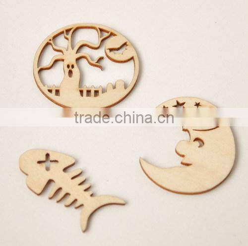 wood veneer shapes for Halloween.