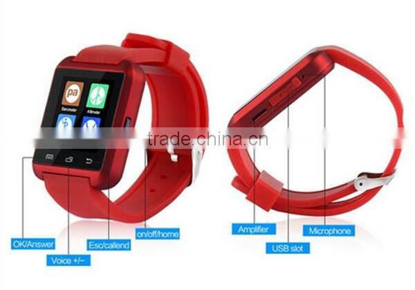 MTK6261 Sleep monitoring paypal accept u9 smart watch