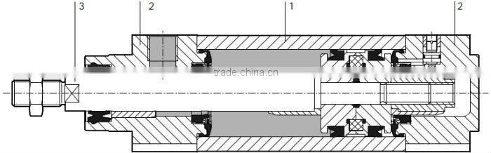 FVBC Iso6431 Pneumatic Cylinder With Magnetic