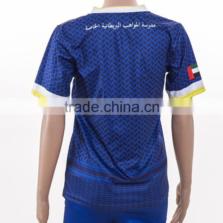 cheap custom sublimation polyester dri fit soccer uniform