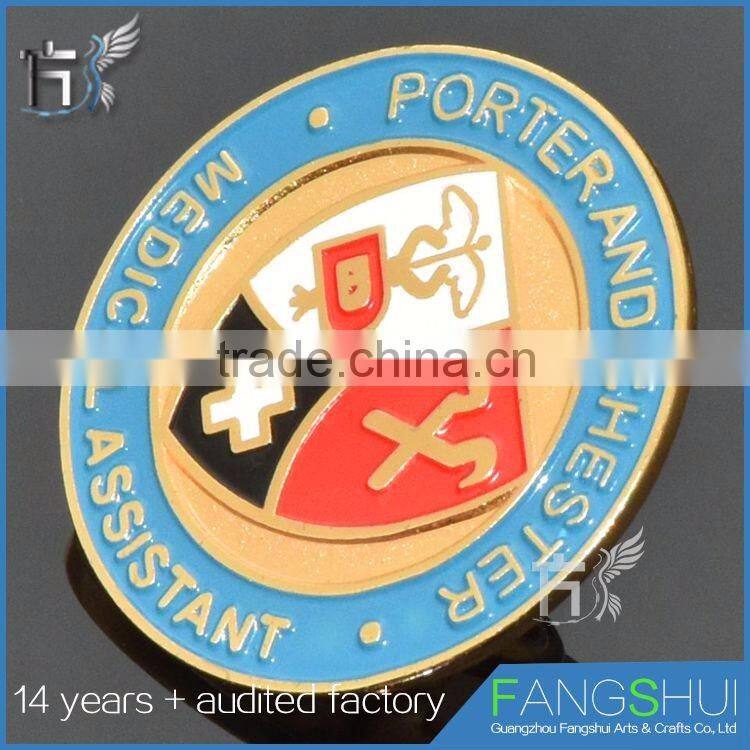 Personalized custom acrylic united nations metal logo badge hot sale