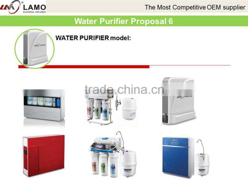 ZY-208 Compresser Coolig Hot and Cold 4 Stage Filtration UF Water Dispenser Purifier