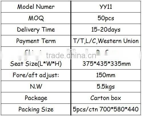 snowplough equipment seat with vinly cover