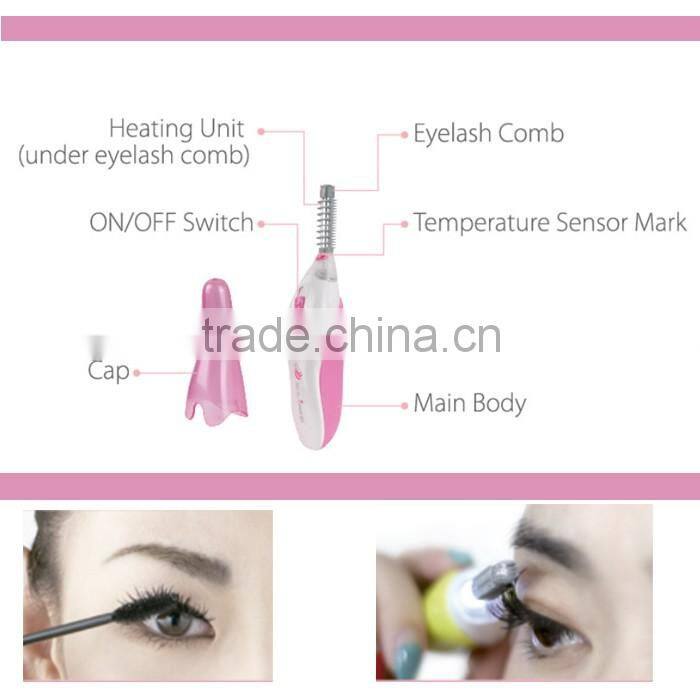 Factory wholesale eyelash curler with replabeable comb design