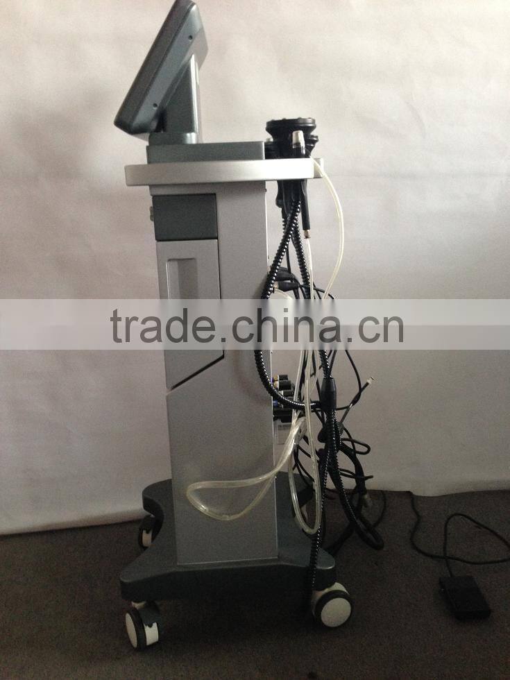 Smart salon use Vacuum cavitation /PDT/rf system/microdermabration machine for salon