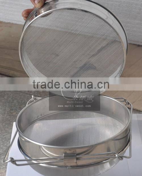 Stainless steel double level honey filter honey stainer