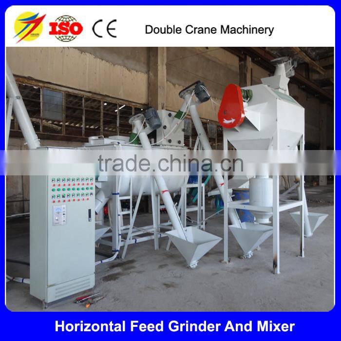 Hen powder feed hammer mill and mixer,Output 2-3t/h