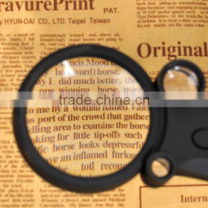 2013 handheld loupes guns-shape 3lenes magnifier TH600600