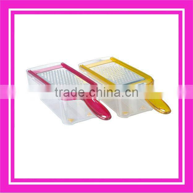 stainless steel grater with container and plastic grater with container