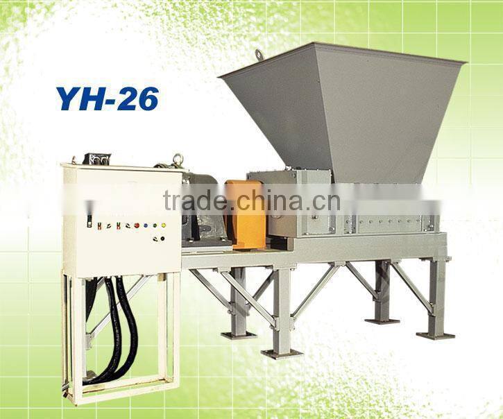 High performance Double Shaft tyre/plastic Shredder machine YH-26060 for sale