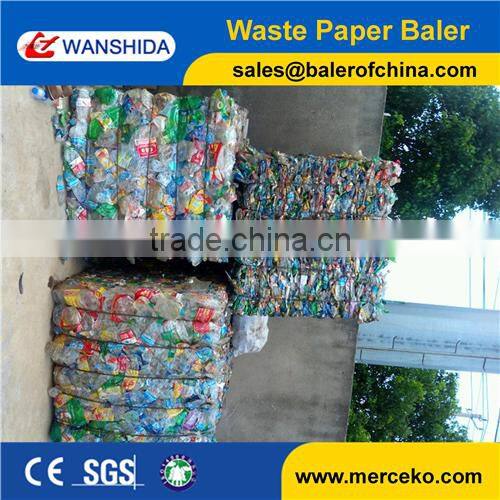 WANSHIDA horizontal hydraulic PET bottle press baler machine