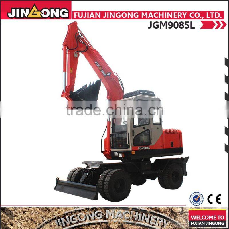 Jingong excavator with grapple JGM9085L sugarcane loading machine