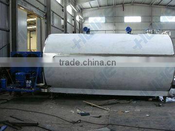 1000l horizontal milk cooling tank
