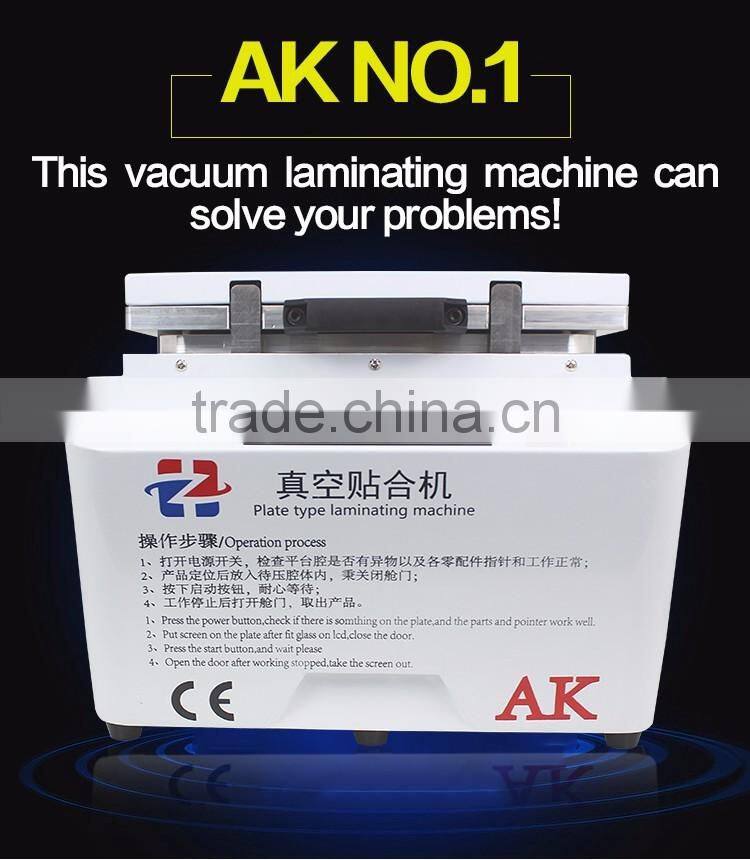 Newest 12 Inch AK Vacuum LCD OCA Laminating Machine Remover Machine Debubbler Integrated 2 in 1 Touch Screen Repair Machine