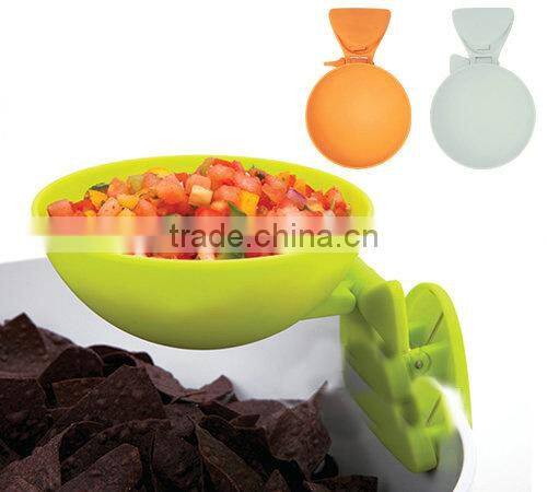 dip clip dip bowl Mini Plastic Dip Clips Dip dish Plastic Bowl With Clip