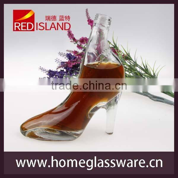 High-heeled shoes Creative design Shoe shape glass bottles