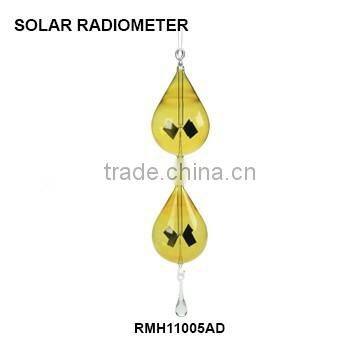 14cm high magical crookes radiometer with amber base RMS0614TA