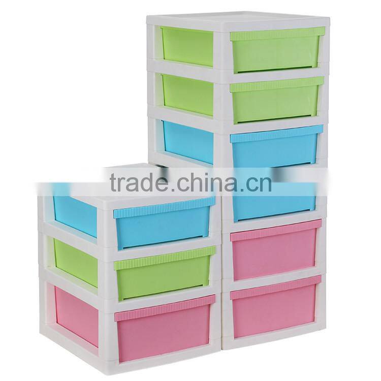 Plastic 3-Layer Underwear Socks Storage Drawer Cabinet