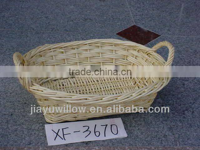WILLOW WICKER LAUNDRY BASKET WITH HANDLES NATURAL COLOR LAUNDRY BASKET