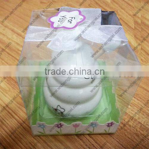 wedding gift White ceramic honey bee cute seasoning box