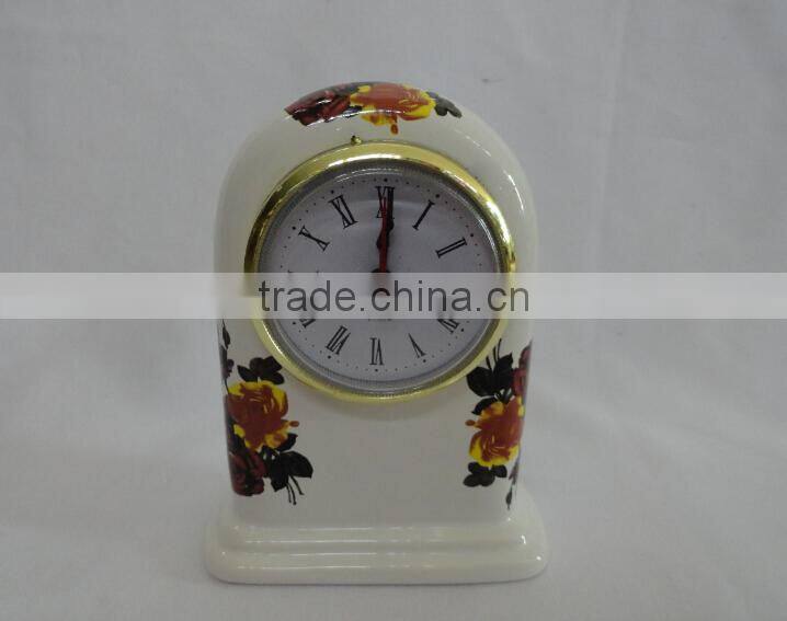 Vintage Table clock/Porcelain Table Clock