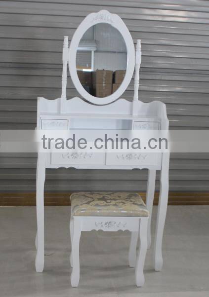 vanity dressing table with mirror with stool