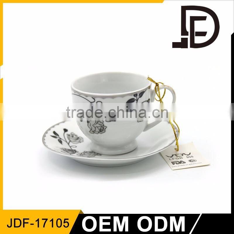 Western Classical Italian Ceramic Coffee Cup and Saucer / Ceramic Cups Sets